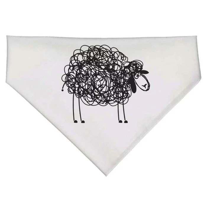 Black Sheepp Apparel Doodled With Texta USA-Made Doggie Bandana