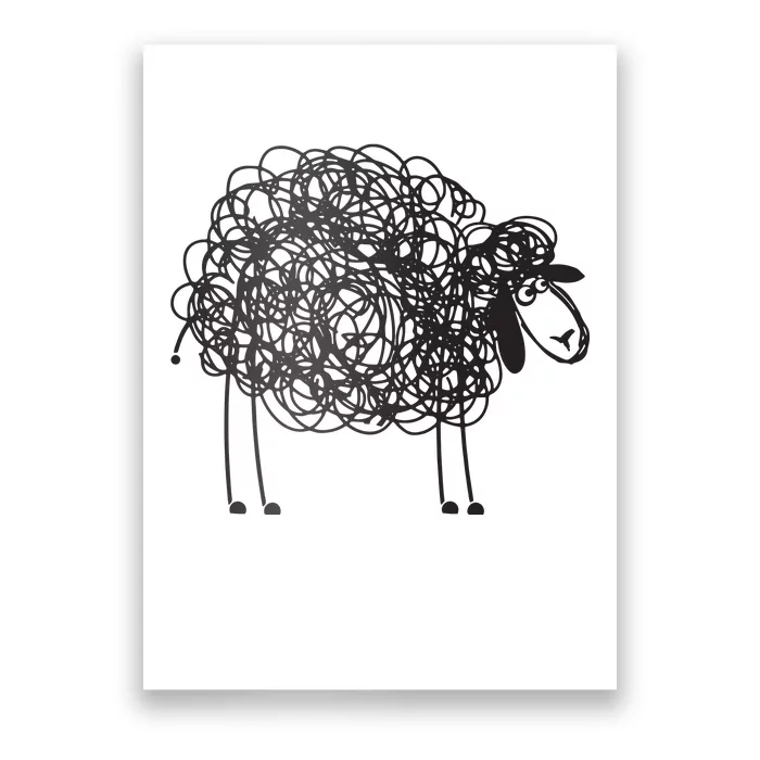 Black Sheepp Apparel Doodled With Texta Poster