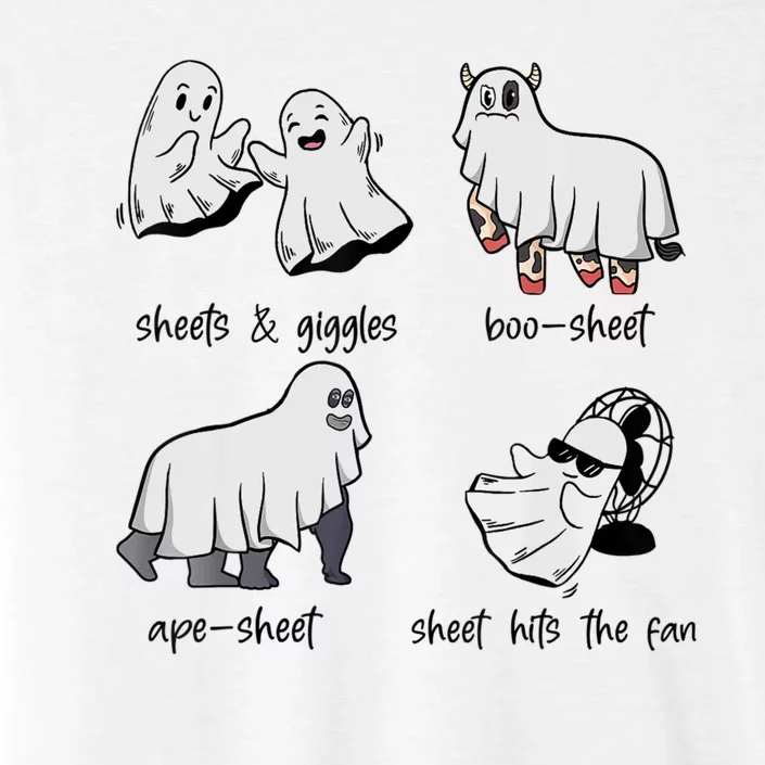 Boo Sheet Ape Sheet Sheets & Giggles Hits The Fan Ghost Meme ChromaSoft Performance T-Shirt