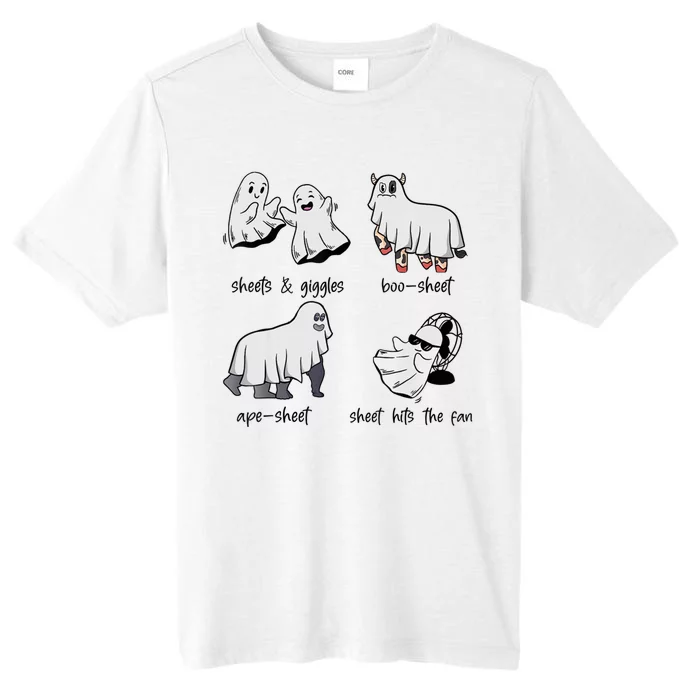 Boo Sheet Ape Sheet Sheets & Giggles Hits The Fan Ghost Meme ChromaSoft Performance T-Shirt