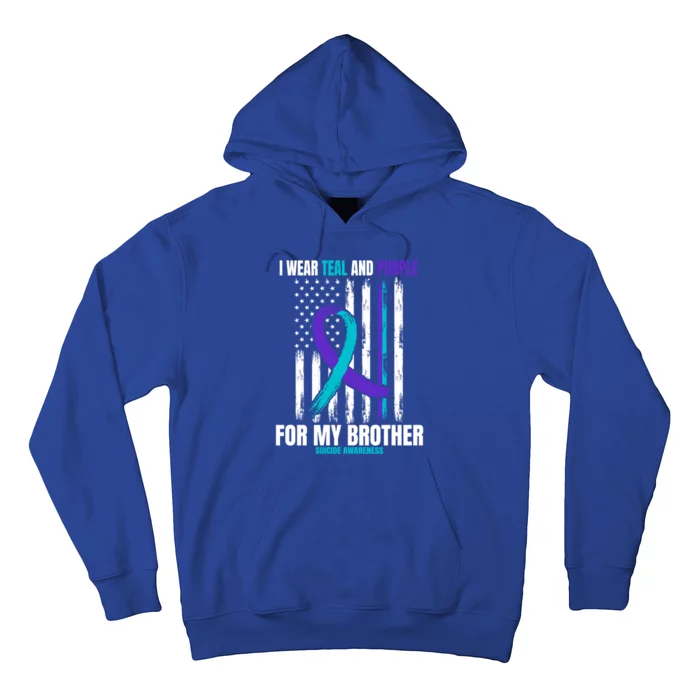 Brother Suicide Awareness Prevention American Flag Graphic Cute Gift Hoodie