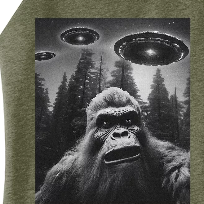 Bigfoot Sasquatch Alien Ufo Women’s Perfect Tri Rocker Tank