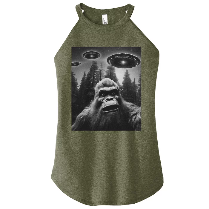 Bigfoot Sasquatch Alien Ufo Women’s Perfect Tri Rocker Tank