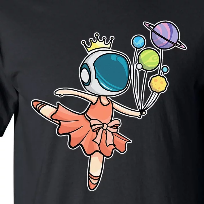 Ballerina Space Astronaut Cute place planet Tall T-Shirt