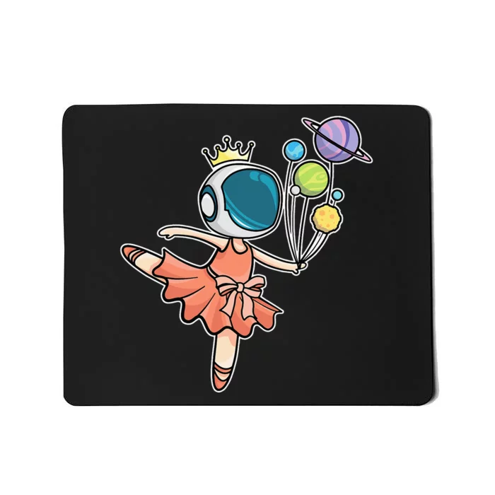 Ballerina Space Astronaut Cute place planet Mousepad