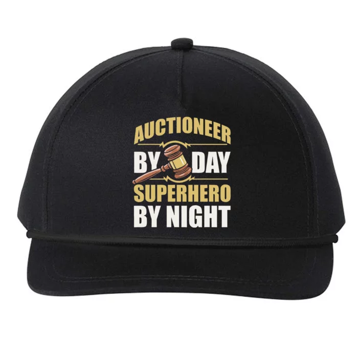 Bidding Sales Auction Auctioneer Snapback Five-Panel Rope Hat