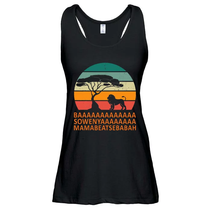 Baaa Sowenyaaa African King Lion African Savana Lion Ladies Essential Flowy Tank