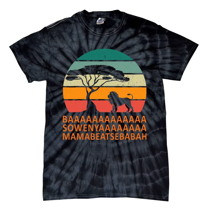 Baaa Sowenyaaa African King Lion African Savana Lion Tie-Dye T-Shirt