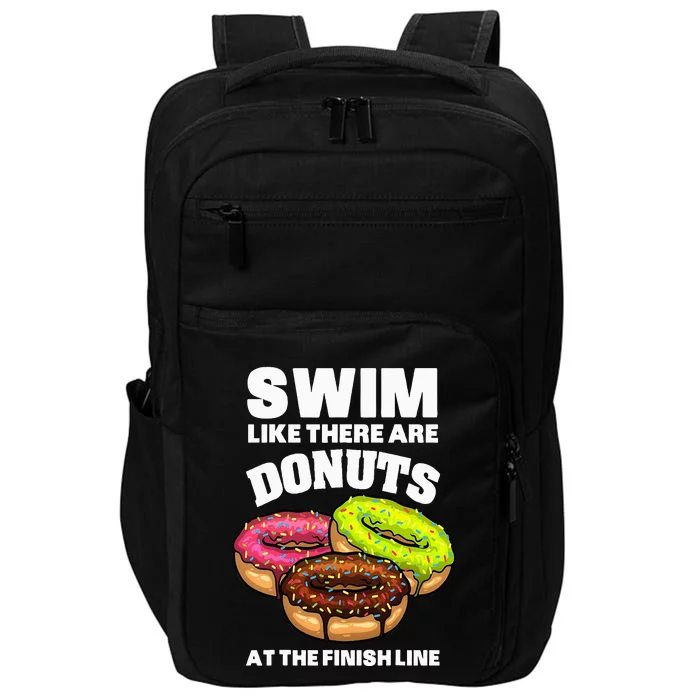 Best Swimming Art For Swimmer Donut Lover Swimming Impact Tech Backpack