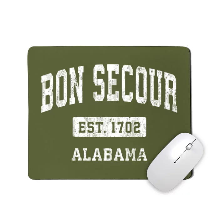 Bon Secour Alabama Al Vintage Sports Established Mousepad