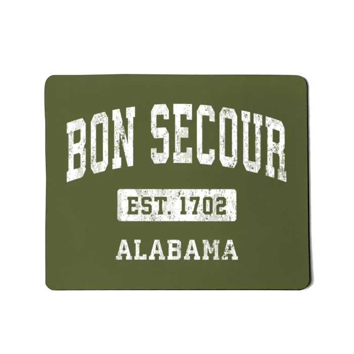 Bon Secour Alabama Al Vintage Sports Established Mousepad