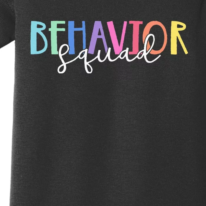 BEHAVIOR SQUAD ABA Therapist RBT Therapy Behaviour Team Baby Bodysuit