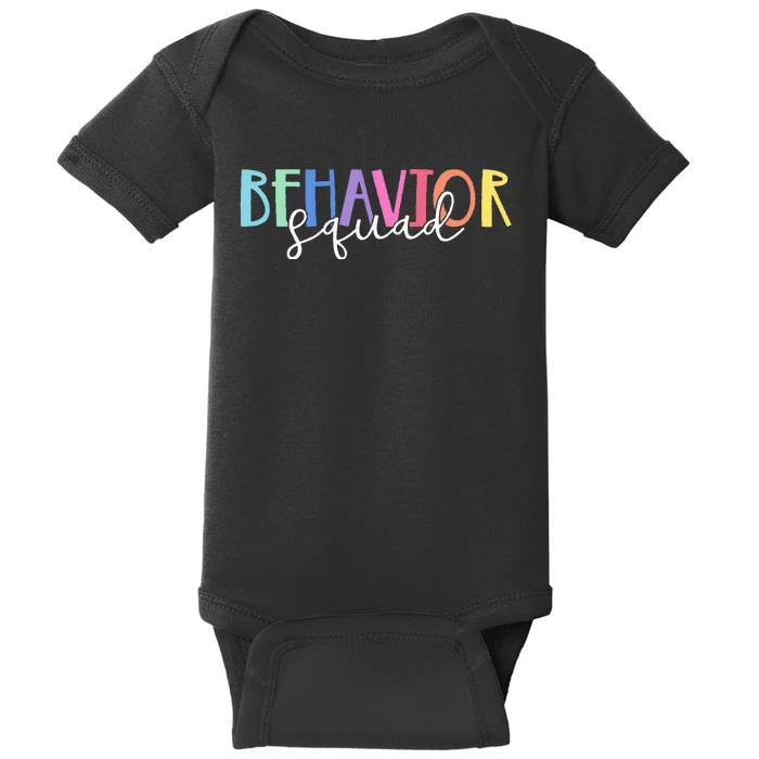 BEHAVIOR SQUAD ABA Therapist RBT Therapy Behaviour Team Baby Bodysuit