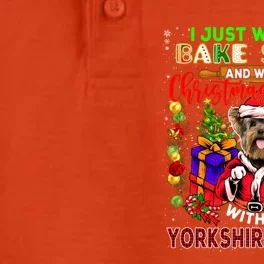 Bake Stuff And Watch Xmas Movies With My Yorkshire Terrier Cute Gift Dry Zone Grid Performance Polo