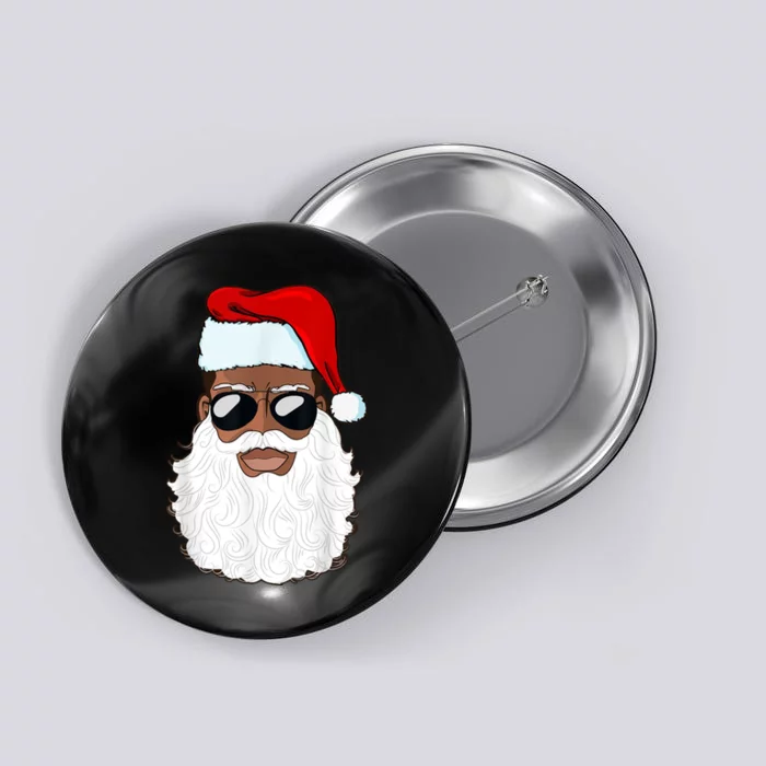 Black Santa African American Button