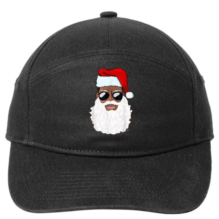 Black Santa African American 7-Panel Snapback Hat