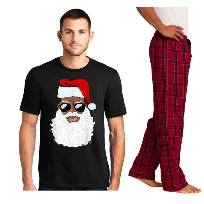 Black Santa African American Pajama Set