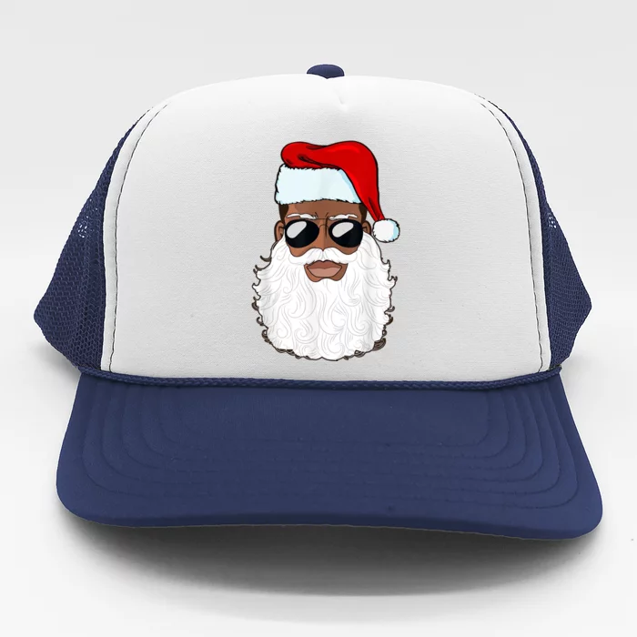 Black Santa African American Trucker Hat