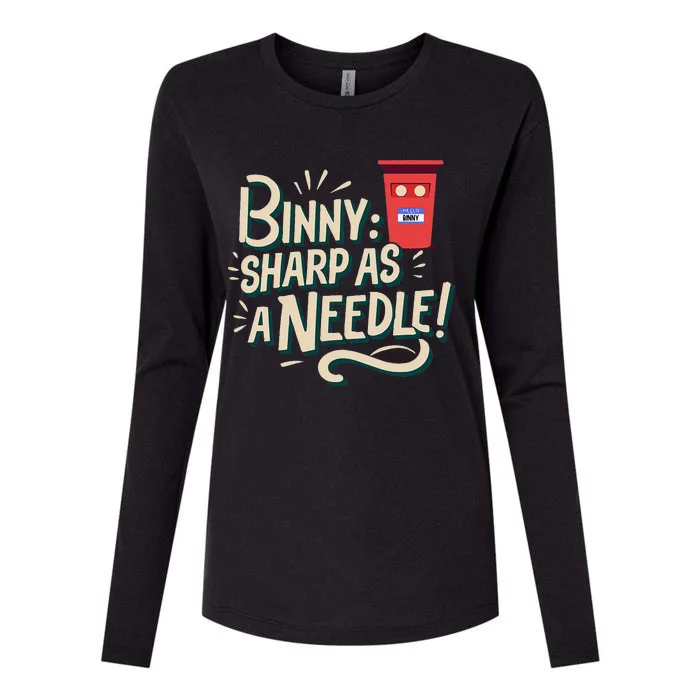 Binny Sharp As A Needle Kensington Avenue Camera Club Womens Cotton Relaxed Long Sleeve T-Shirt