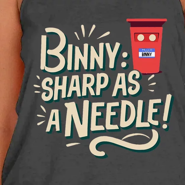 Binny Sharp As A Needle Kensington Avenue Camera Club Women's Knotted Racerback Tank