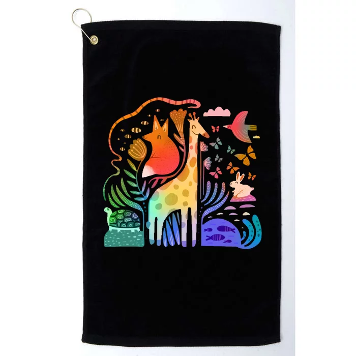 Biodiversity Science Animal Nature Platinum Collection Golf Towel