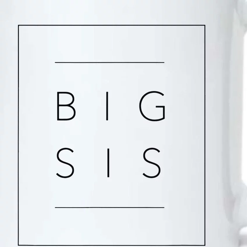 Big Sister Announcement Promoted to Big Sis Black Color Changing Mug