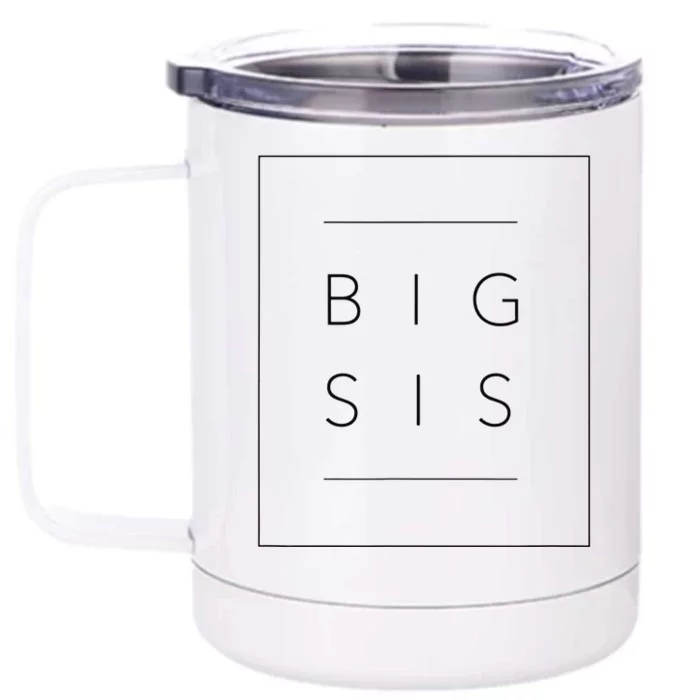 Big Sister Announcement Promoted to Big Sis Front & Back 12oz Stainless Steel Tumbler Cup