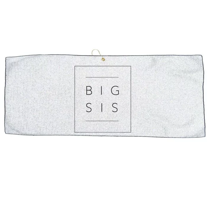 Big Sister Announcement Promoted to Big Sis Large Microfiber Waffle Golf Towel