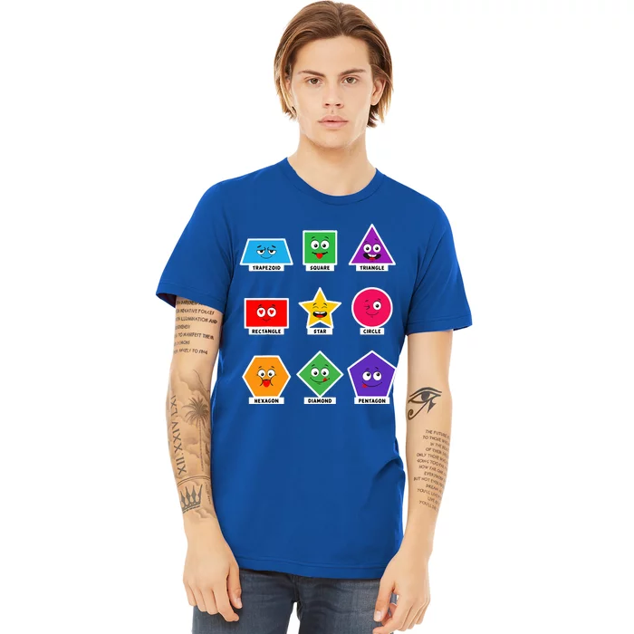 Basic Shapes And Preschoolers Learning Premium T-Shirt