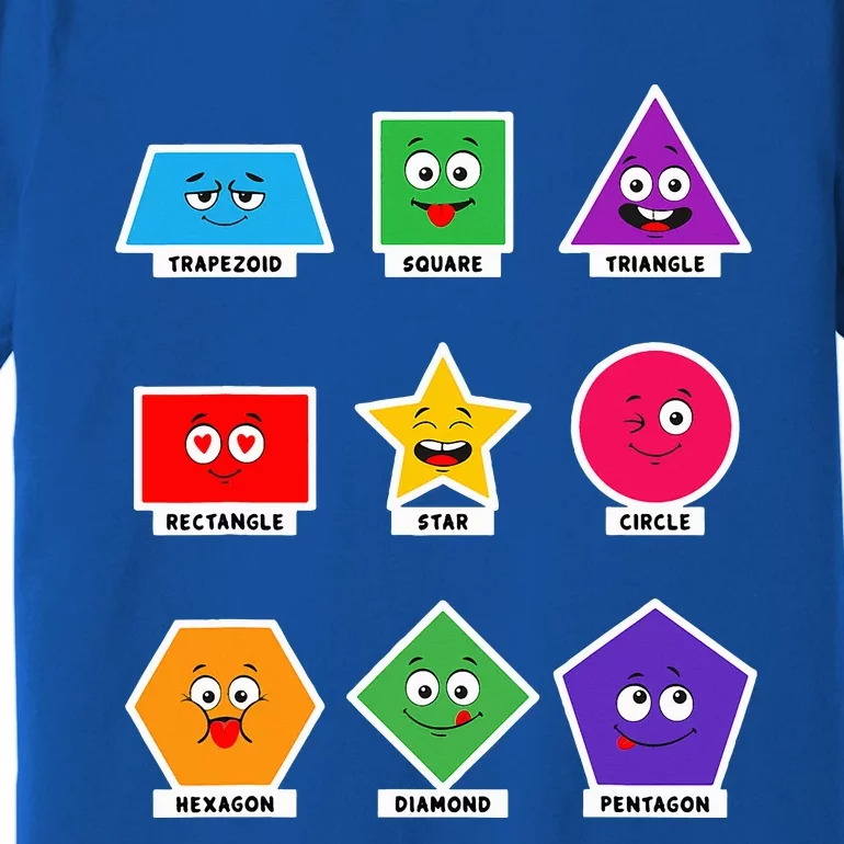 Basic Shapes And Preschoolers Learning Premium T-Shirt