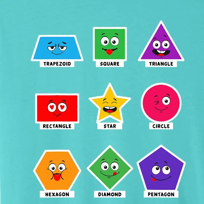 Basic Shapes And Preschoolers Learning ChromaSoft Performance T-Shirt