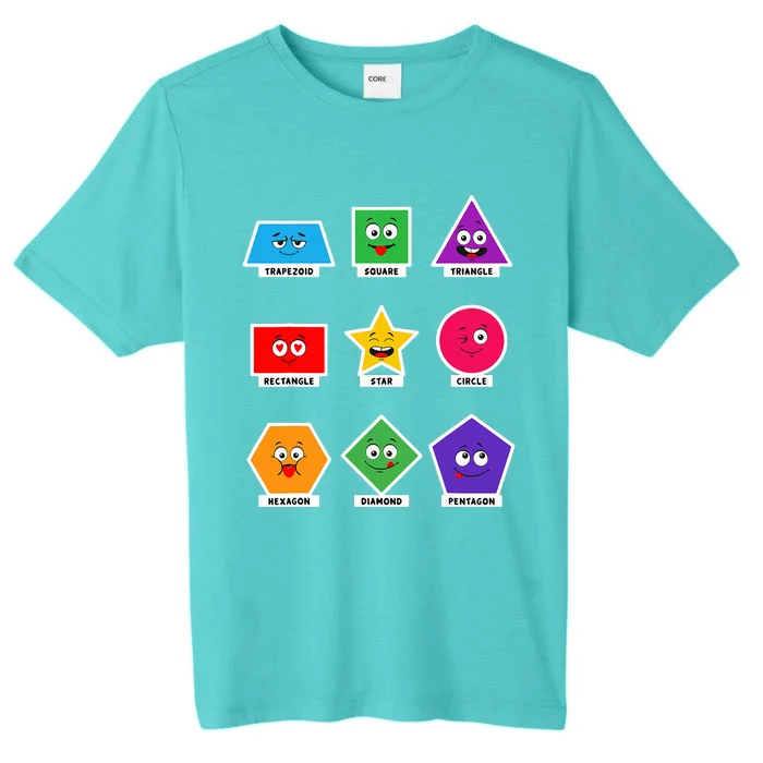 Basic Shapes And Preschoolers Learning ChromaSoft Performance T-Shirt