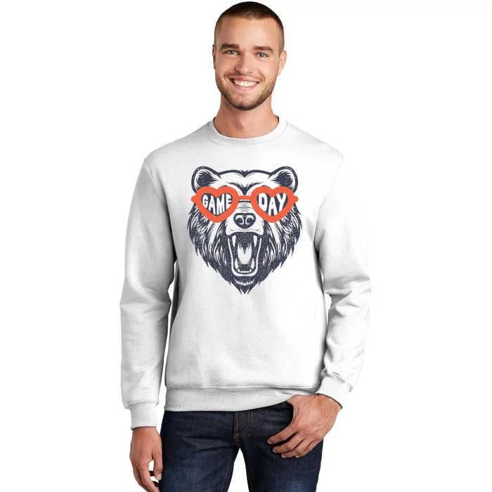 Bear Sunglasses American Football Thanksgiving Game Day Sweatshirt