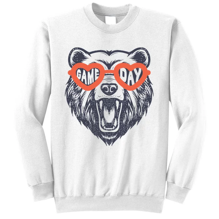 Bear Sunglasses American Football Thanksgiving Game Day Sweatshirt