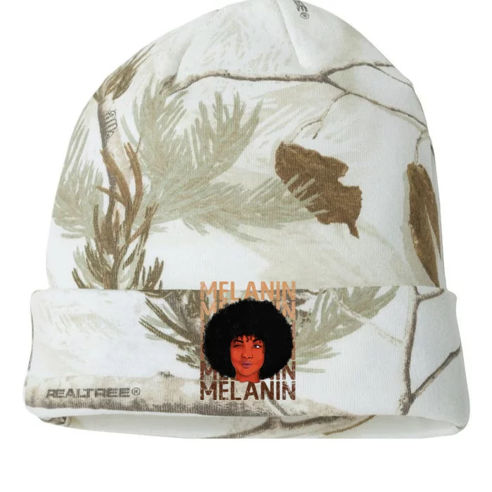 Black Strong  Afro Love Melanin African Kati - 12in Camo Beanie