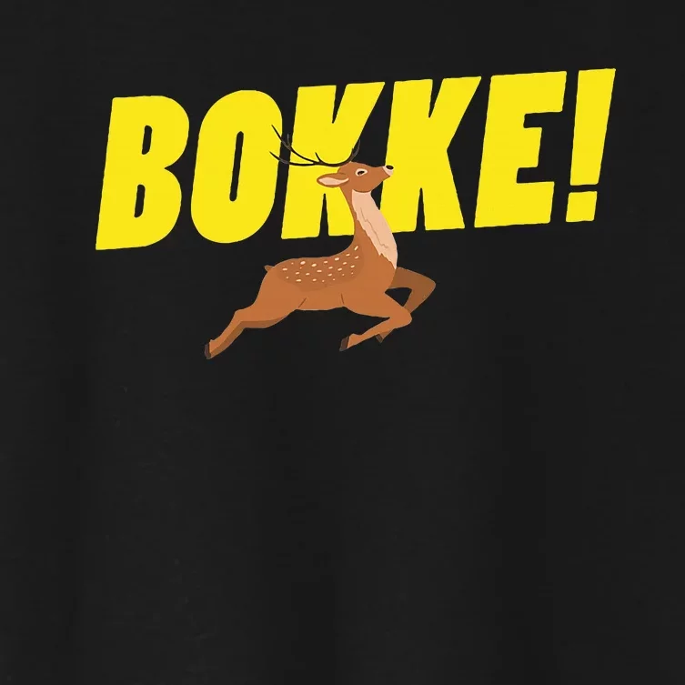 Bokke! South Africa Rugby Springbok South African Women's Crop Top Tee