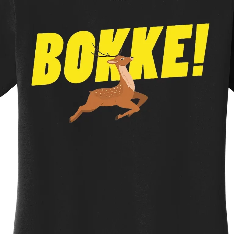 Bokke! South Africa Rugby Springbok South African Women's T-Shirt