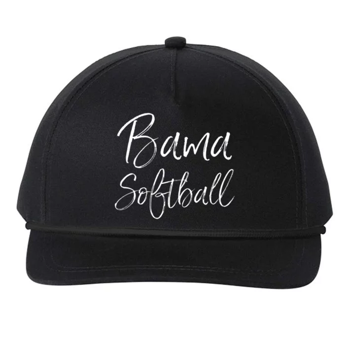 Bama Softball Alabama Southern Tuscaloosa Troy Mobile Shoals Snapback Five-Panel Rope Hat