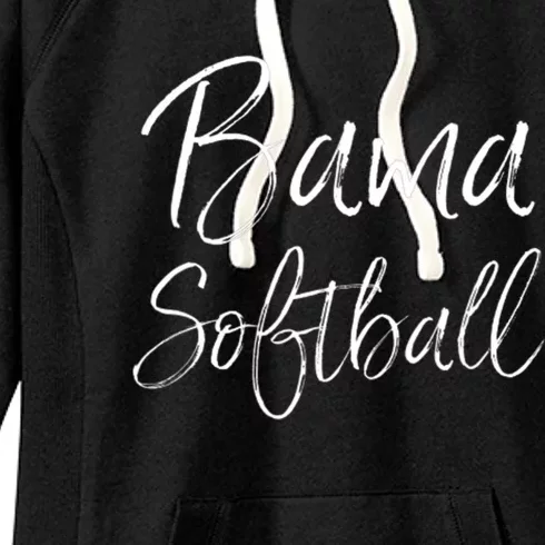 Bama Softball Alabama Southern Tuscaloosa Troy Mobile Shoals Women's Fleece Hoodie