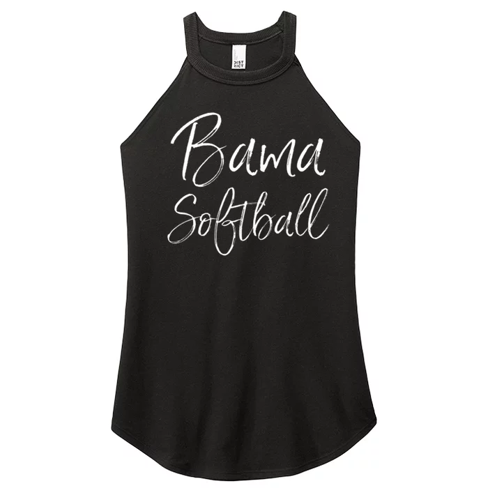 Bama Softball Alabama Southern Tuscaloosa Troy Mobile Shoals Women’s Perfect Tri Rocker Tank