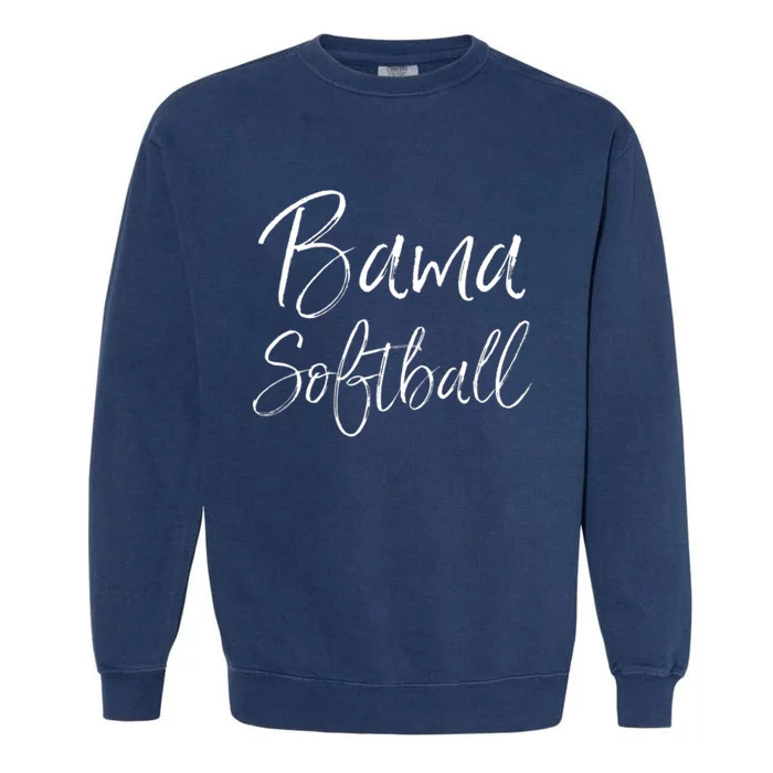 Bama Softball Alabama Southern Tuscaloosa Troy Mobile Shoals Garment-Dyed Sweatshirt