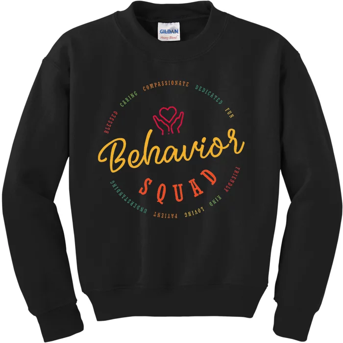 Behavior Specialist Apparel Behavior Squad Kids Sweatshirt