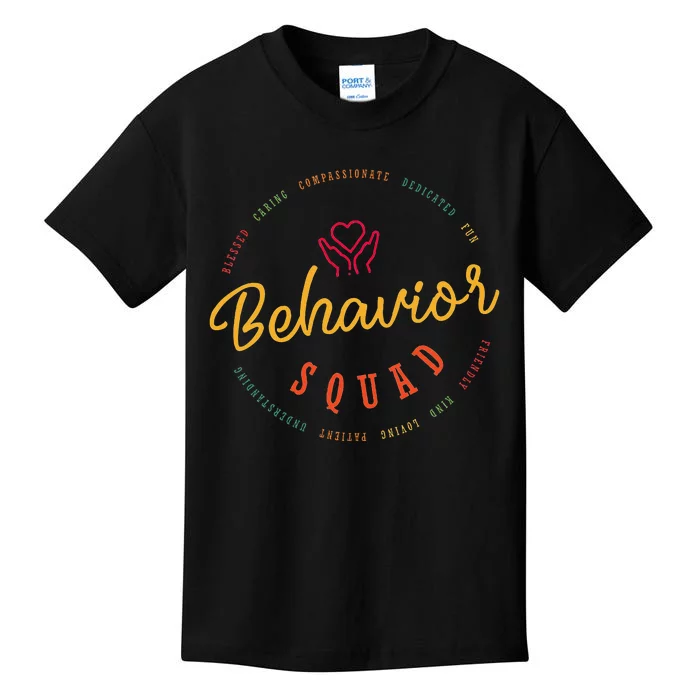 Behavior Specialist Apparel Behavior Squad Kids T-Shirt