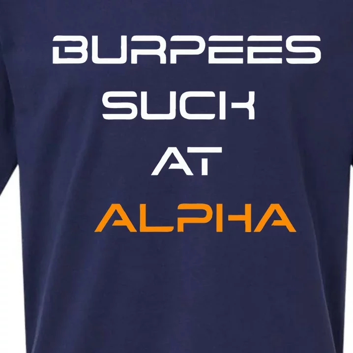 Burpees Suck At Alpha Sueded Cloud Jersey T-Shirt