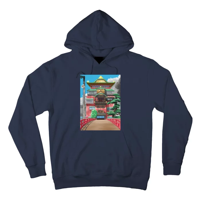 Bathhouse Spirited Away Digital Art Hoodie