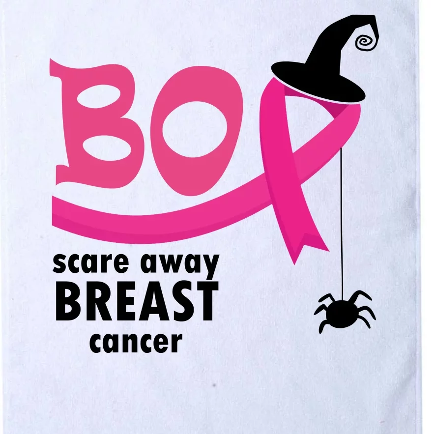 Boo Scare Away Breast Cancer Awareness Spooky Platinum Collection Golf Towel