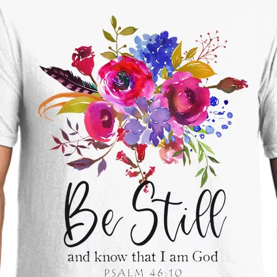 Be Still and Know That I Am God Christian Bible Verse Quote Pajama Set