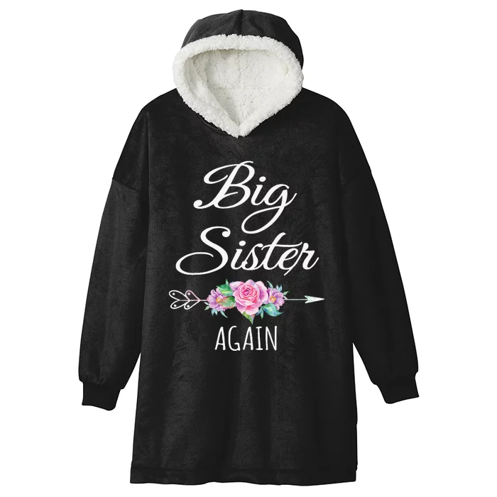 Big Sister Again Big Sister Announcement Hooded Wearable Blanket