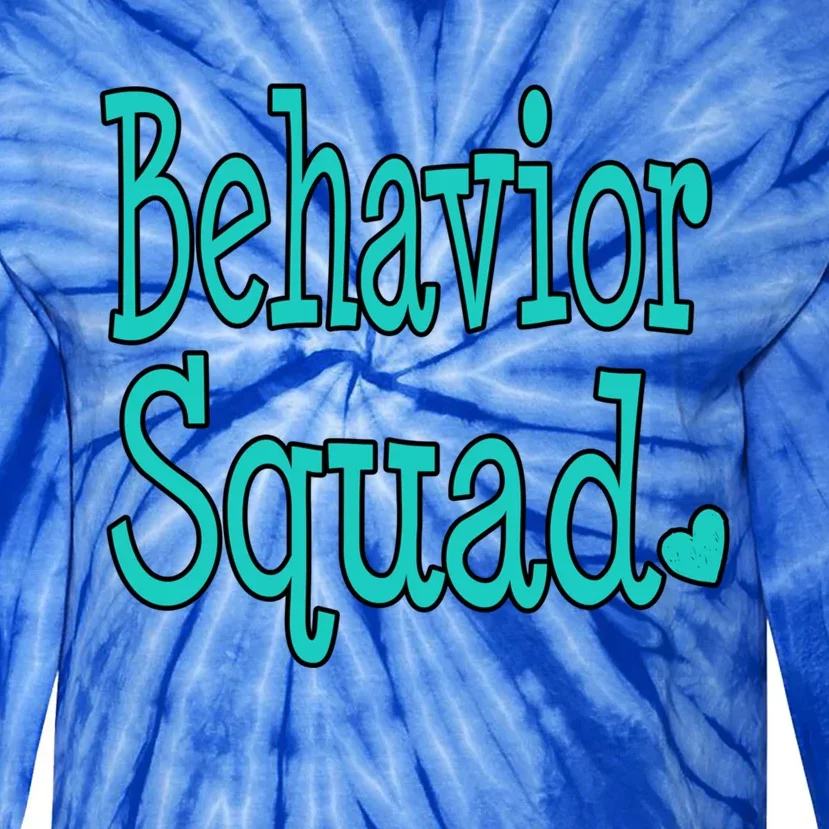 Behavior Squad Aba Therapist Special Teacher Analyst Gift Tie-Dye Long Sleeve Shirt