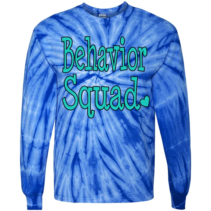 Behavior Squad Aba Therapist Special Teacher Analyst Gift Tie-Dye Long Sleeve Shirt